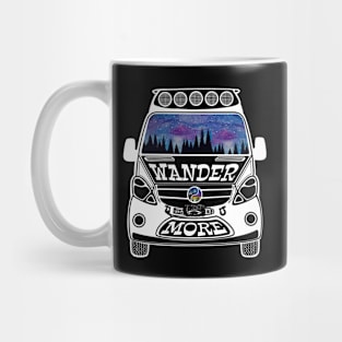 Wander More Camper Sprinter Van Road Trip Gypsy Life Surf Safari Van Life Mug